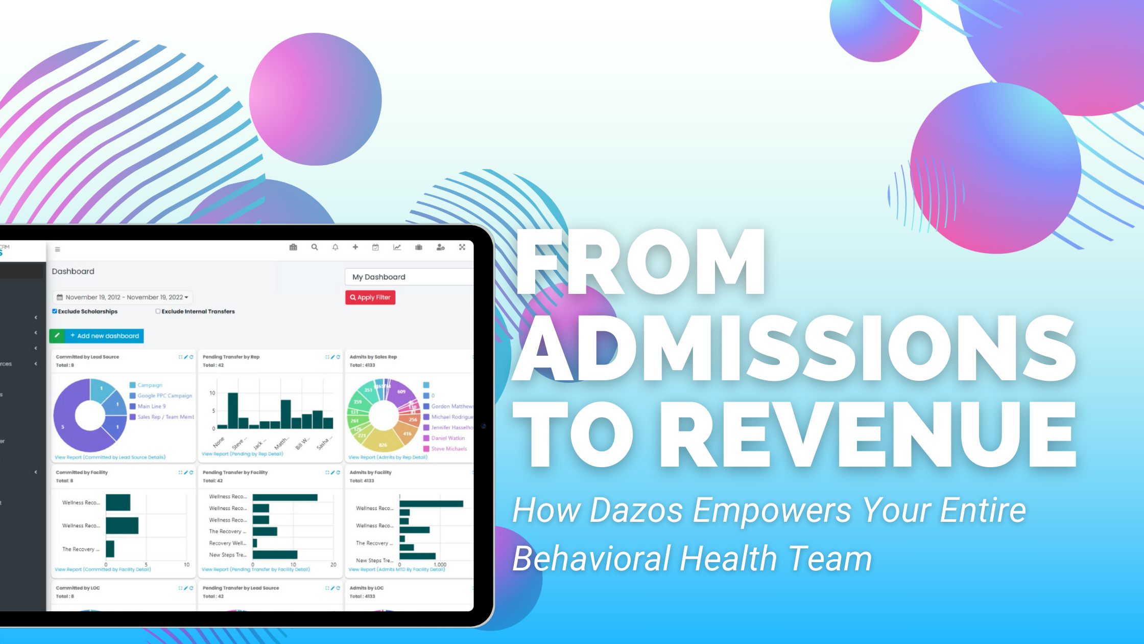 From admissions to revenue: how Dazos empowers your entire behavioral health team