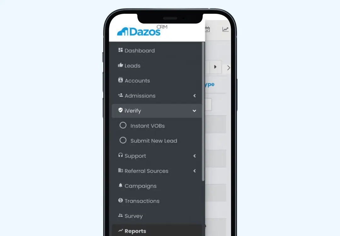 Dazos iVerify insurance verification interface version 3