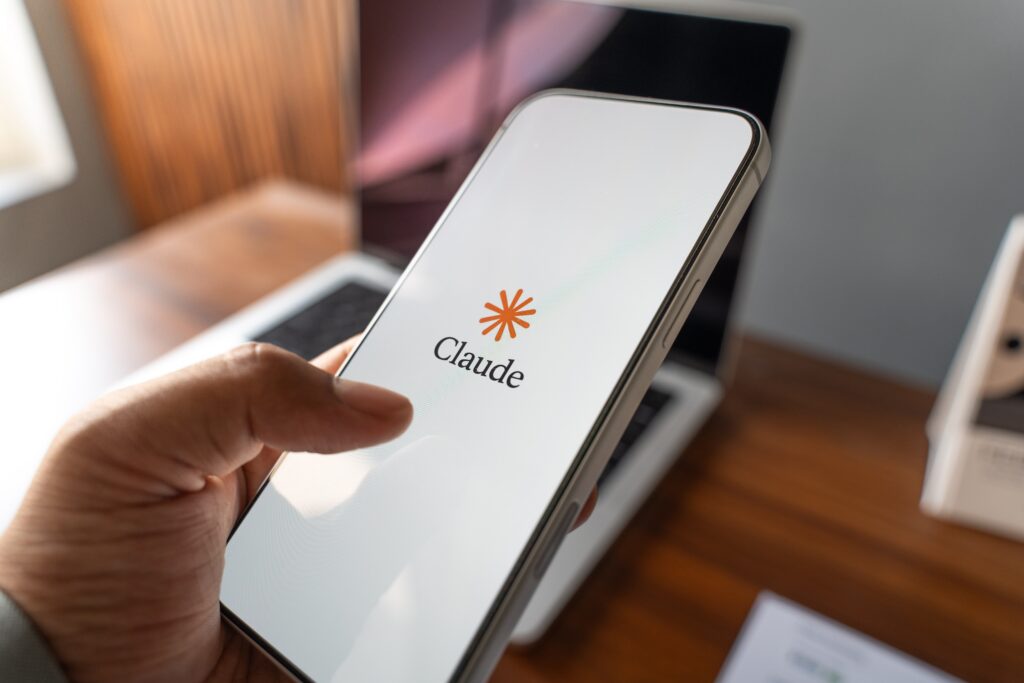 AI technology interface displayed on smartphone screen for behavioral health operations