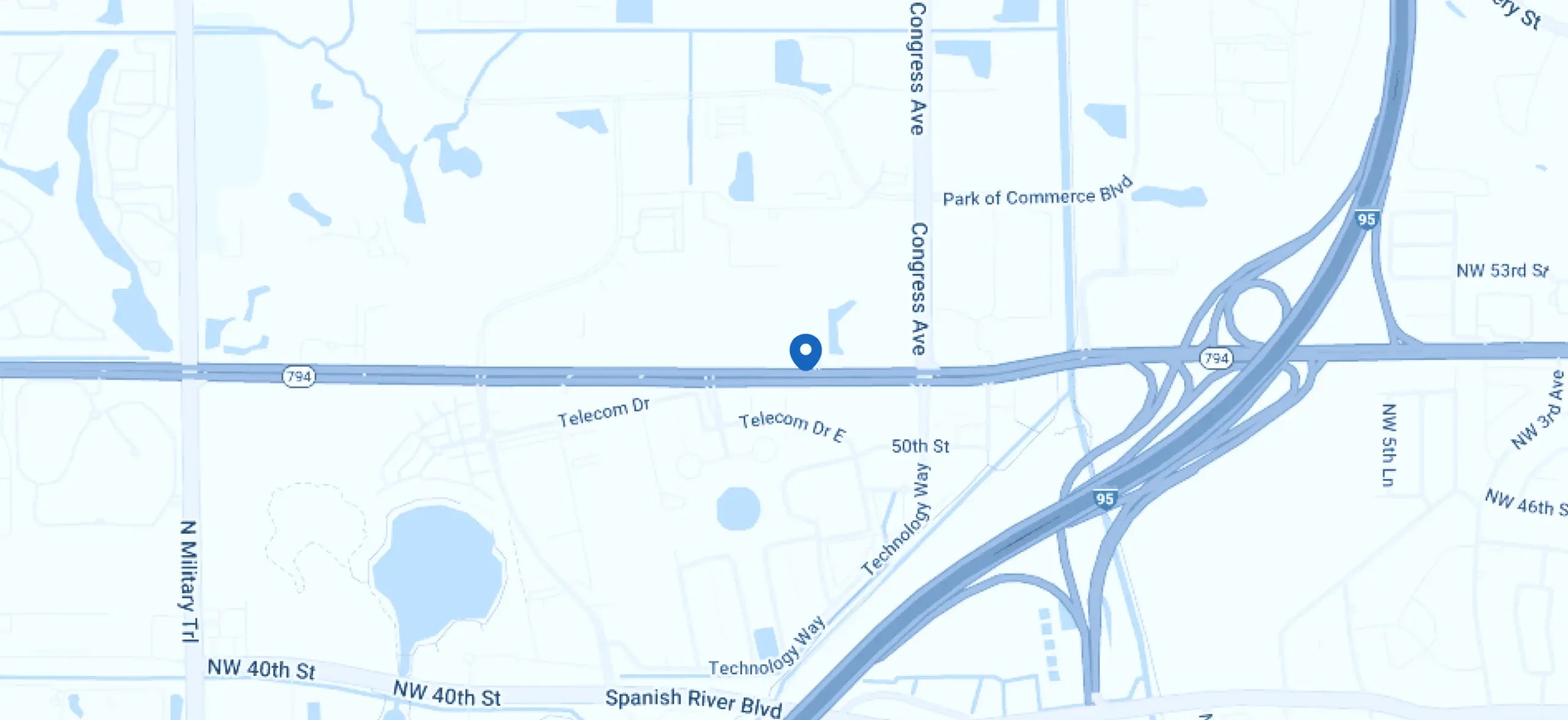 Geographic coverage map showing behavioral health service areas in Dazos